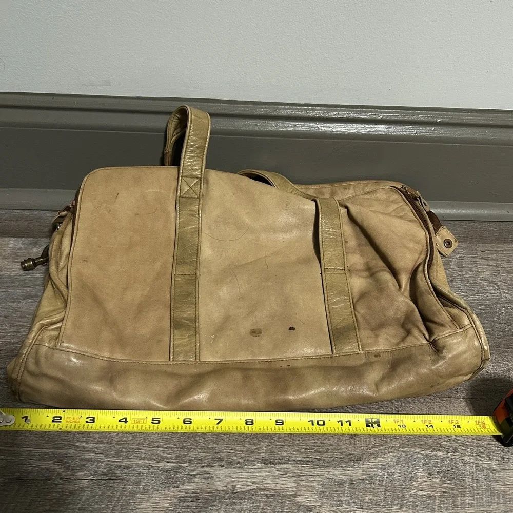 Vintage Wilsons Leather Briefcase Genuine Leather Tan Multi-Pocket Bag